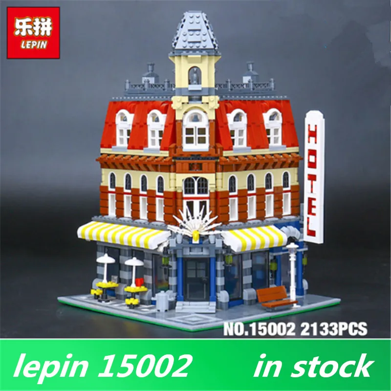 

LEPIN 15002 Cafe Corner Model Building Blocks Bricks brinquedos 10182 DIY Educational Toys Assemblage Birthday Christmas Gifts