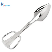 Upspirit Нержавеющая сталь шипцы для хлеба Еда зажим большая ложка вилочные ножницы Зажим для барбекю буфет инструменты зажимы Кухня аксессуары