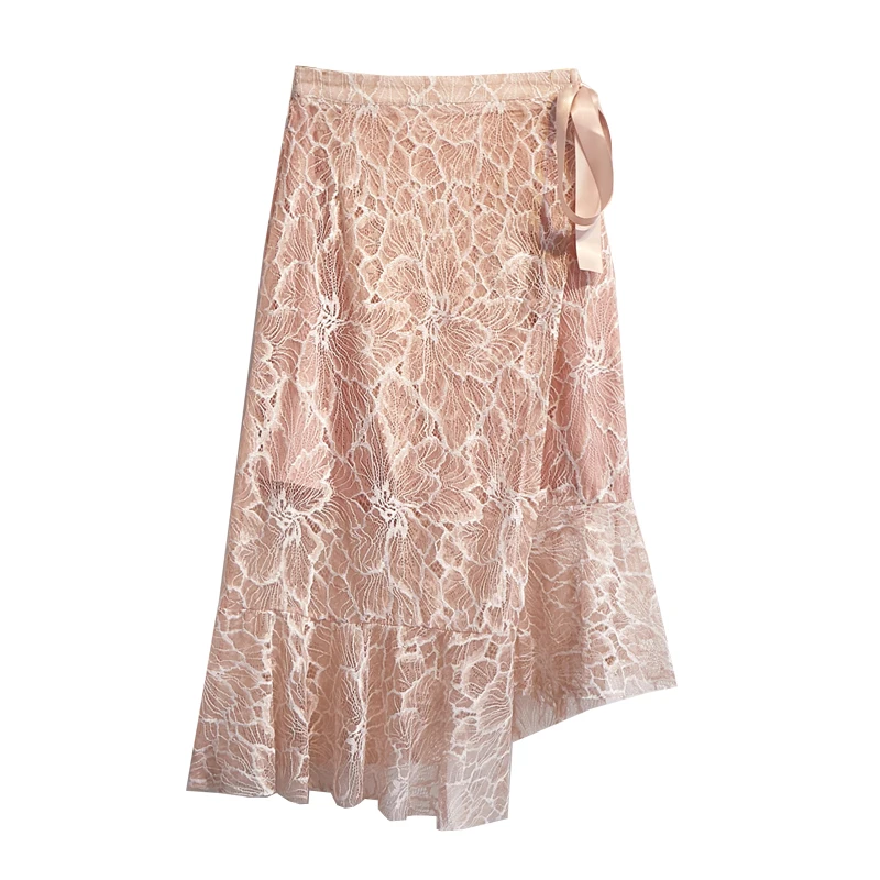В необычном бюсте юбка с высокой талией длинная юбка с надписью Новая женская подвеска XIA han edition темперамент показать тонкая юбка-карандаш