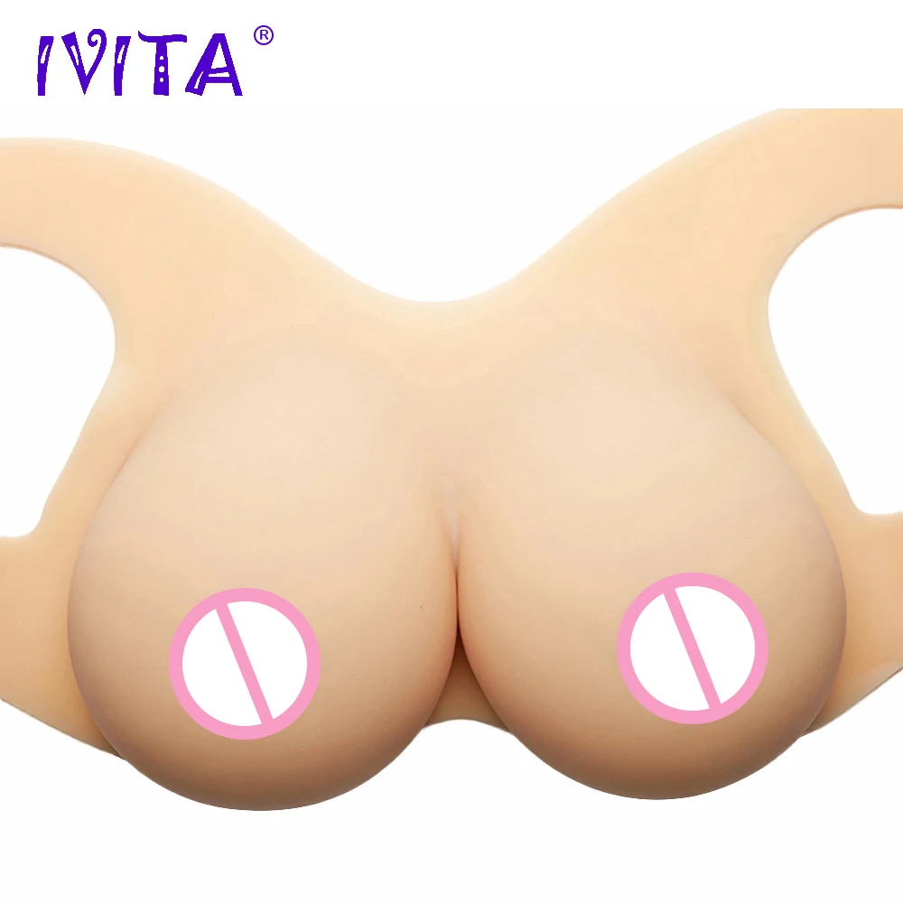 IVITA 2400 г силиконовые формы для груди искусственные Shemale трансгендер Трансвестит