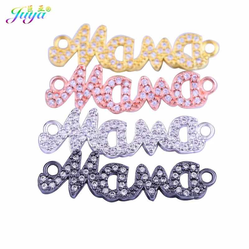 

DIY Jewelry Findings Gold/Silver/Rose Gold MaMa Boy Girl Connector Charms Accessories For Women Bracelet Earrings Jewelry Making