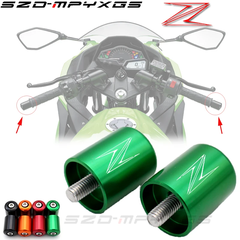 

Accessories Motorcycle Cnc Handlebar Grips Handle Bar Ends plug Anti Vibration For KAWASAKI Z250 Z300 Z650 Z750 Z800 Z900 Z1000
