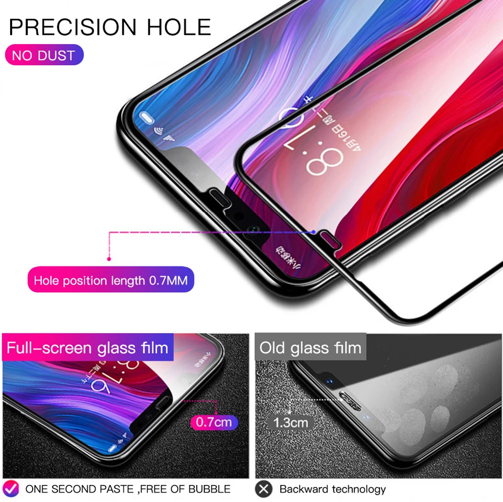 9D полное покрытие закаленное стекло для Xiaomi Mi 8 9 Lite SE A1 A2 lite 5S 5X 6X защита экрана