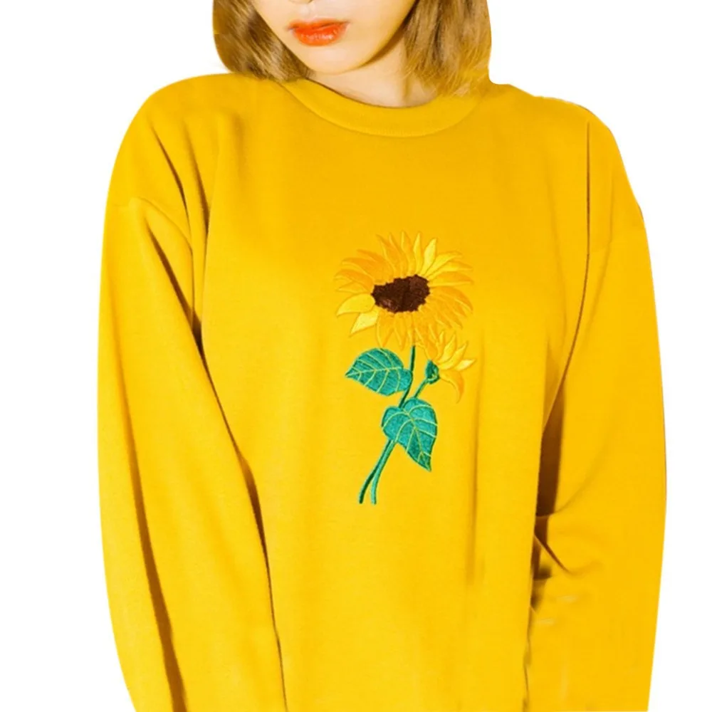 womens sunflower sweatshirt