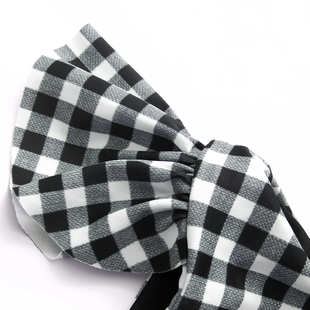 2019 Mother Daughter Plaid Swimsuit Toddler Kids Baby Girl Ruffle Bikini Set Parent-child Swimwear Woman High Waist Bikini (10)