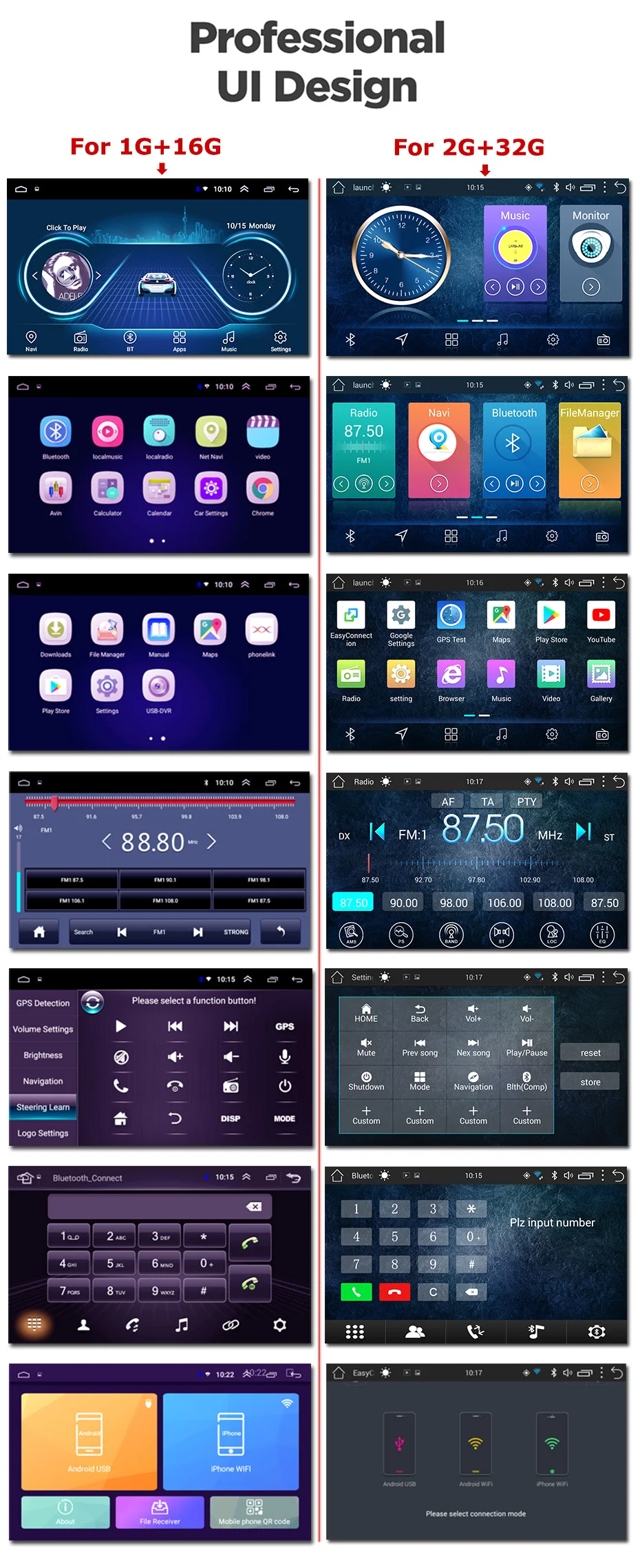 Top 10.1 inch 2.5D IPS HD multi-touch screen Android8.1 2G RAM 32G ROM NAVI For Toyota prado 2014-2017 with Bluetooth USB WIFI SWC 8
