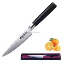 Huiwill heißer verkauf 5 “japanischen takeful vg10 damaskus stahl küche universalmesser/pettey messer koch küche werkzeug