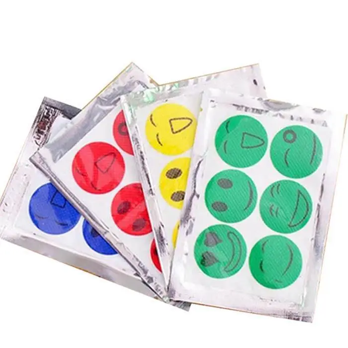 

6Pcs Mosquito Repellent Patch Smile Face Anti Mosquito Sticker Repeller Mosquito Killer Trap Insect Pest Control for Baby Kids
