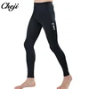 CHEJI-pantalon de cyclisme Long et rembourré en polaire pour hommes et femmes, collants chauds de cyclisme sur route, vtt, noir ► Photo 2/6