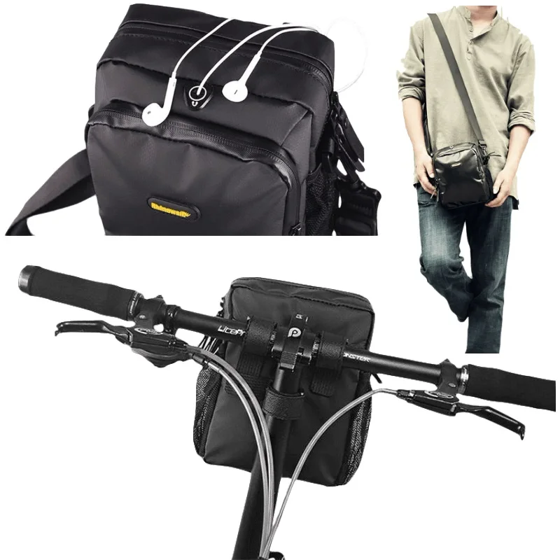 Excellent RHINOWALK Big Capacity Handlebar Bike Bag Full Waterproof Folding Bike Front Bag Electric Bike Cycling Bag 5