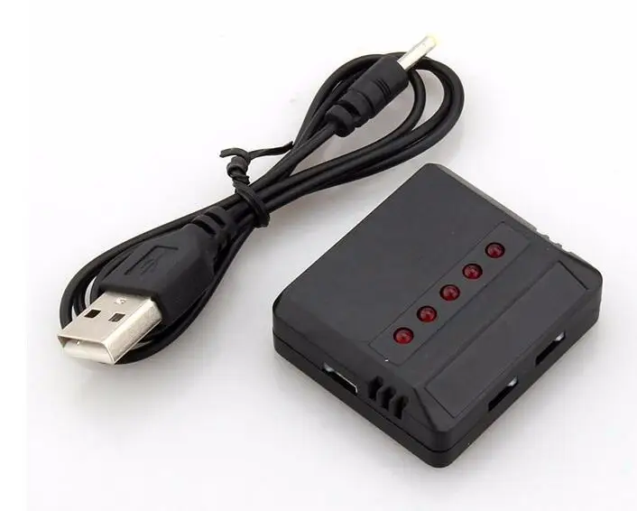 

1pcs 3.7V Lipo Battery Adapter Charger USB Interface 4 in 1 / 5 in 1 / 6 in 1 for Syma X5 X5C X5C-1 H107 H107C H8 Wholesale