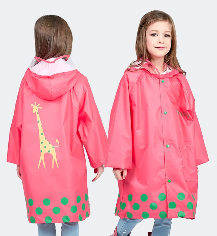 Kocotree/детский плащ; милый детский плащ; Капа De Chuva Infantil; водонепроницаемый детский плащ-дождевик; пончо; дождевик Толстовка для собак; непроницаемый - Цвет: red