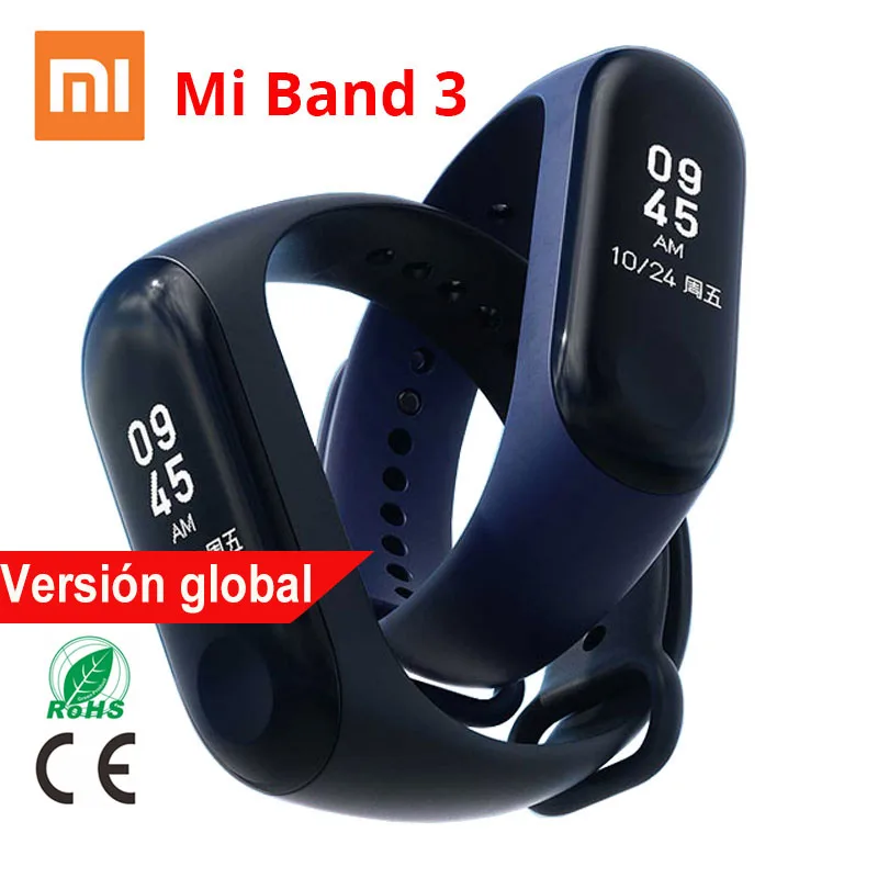 

Xiaomi mi band 3 Smart Bracelet 0.78 Inch OLED Touchpad Heart Rate Monitor Smart miband 3, fast shipping , Global version