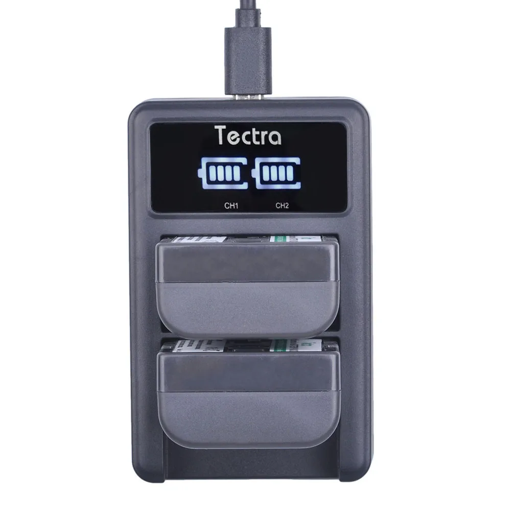 Tectra 2600 мАч 2 шт. NP-F550 NPF550 NPF570 батарея для sony CCD-SC55 NP-F570 батарея+ светодиодный дисплей Универсальный USB двойной зарядное устройство