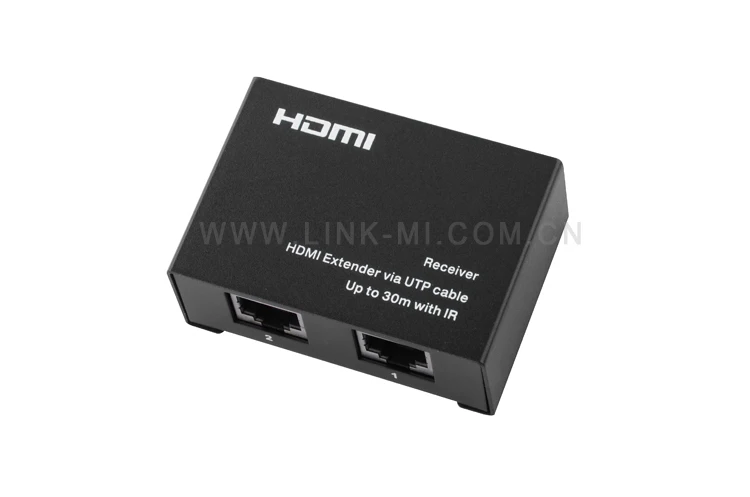 LINK-MI EX30 30 М 3D HDMI удлинитель передатчик и приемник HDMI сигнал 1080p до 30 м через двойной Cat5e/6 кабель с ИК-управлением