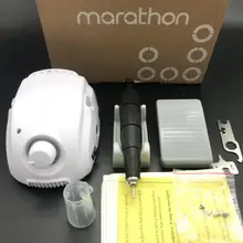 Сильный 210 Электрический сверление ногтей микромотор Marathon для полировки зубов+ 102l набор наконечников Маникюр Педикюр пилка материал для нейл арта