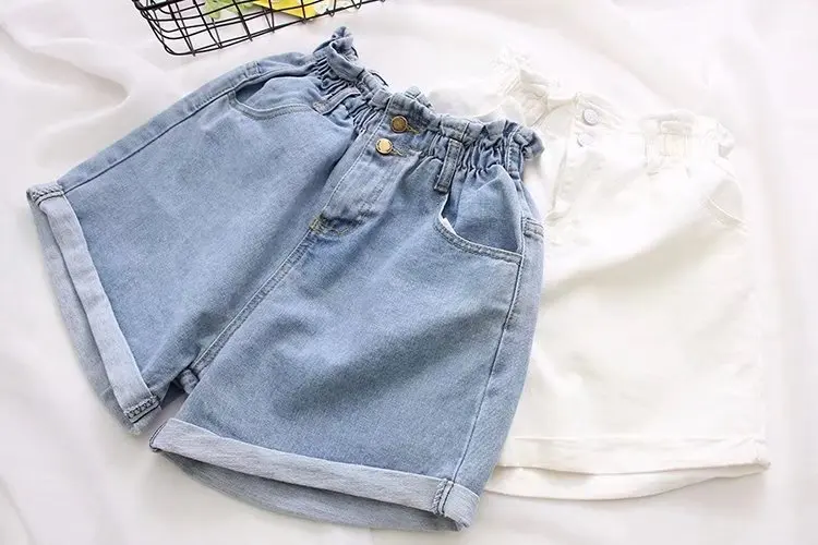 

2019 New Girls Jeans Shorts ,High waist jeans Shorts ,Casual Solid Shorts