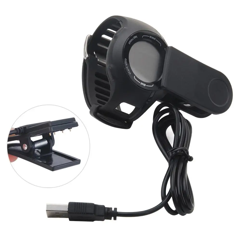 

USB Charging Data Cable Charger Clip for Garmin Approach S1 Forerunner 110 210 USB Charging Data Cable Charger Clip