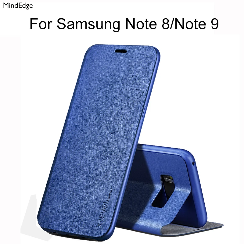 Flip Ultra Thin Case for Samsung Galaxy Note 8/9 Case Luxury 360 Shockproof Protective Stand Cover for Samsung Note 9 Phone Bags