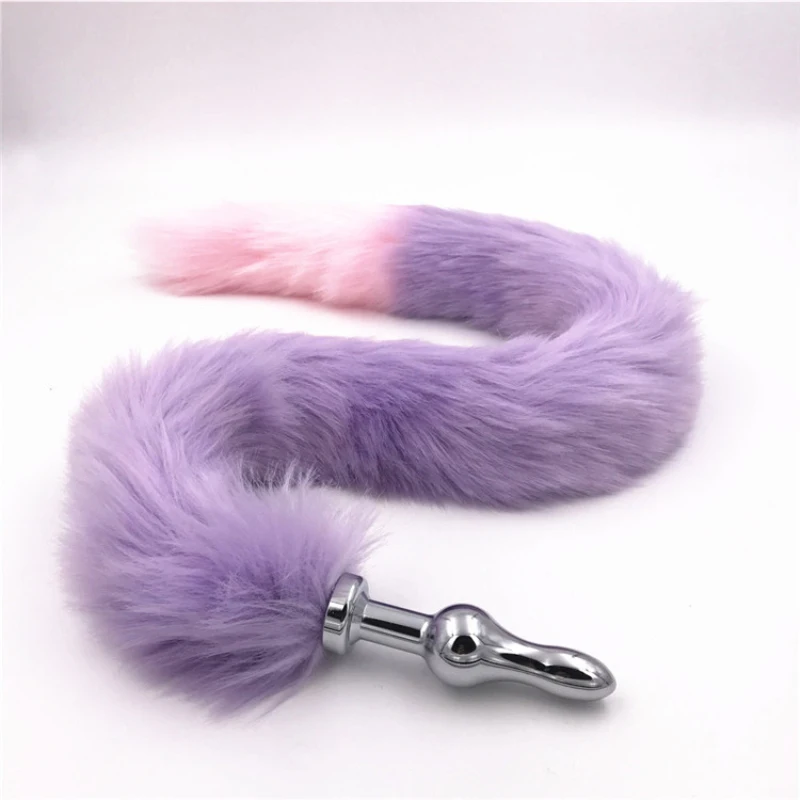 Anal Plug Tail Mini Bullet Stainless Steel Anus Bead Butt Stopper Faux Long Sex Toys Product for Couples H8-5-133G | Красота и