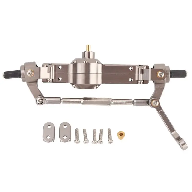 

Metal Front Bridge Axle For WPL HengLong 1/16 Military Truck RC Car Part