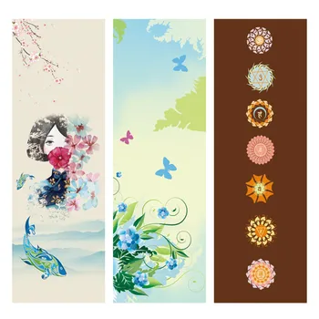 

6 MM Lotus Pattern Portable Antiskid Printed Suede Pilates Yoga Mats Microfiber Professional Fitness Beach Blanket