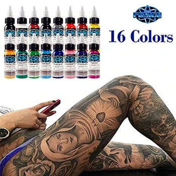 

Tattoo Ink 16 Color Set Tattoo Color Pigment Easy To Color Body Paint Tattoo Color Pigment Tattoo Supply Beauty Tools