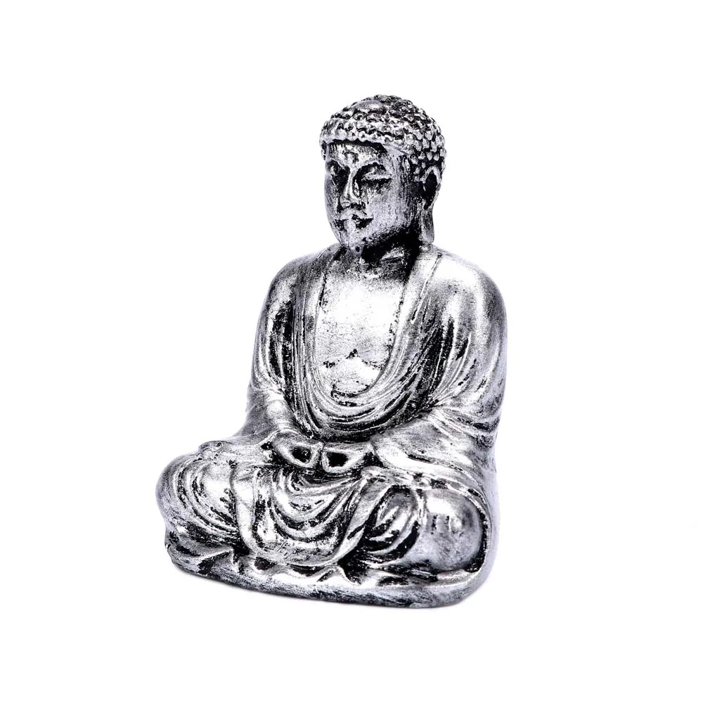 Ручной работы смолы ремесло скульптура Будды, статуя Медитирующий антикварный Стиль Домашний Декор автомобиля орнамент