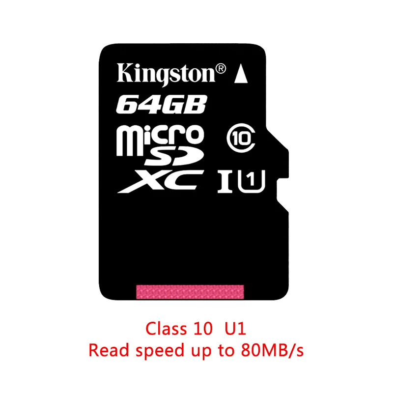 Kingston 16 Гб Micro SD карта класс 10 карт sd память 32 Гб мини SD карта 64 Гб TF карта UHS-I 128 Гб карта памяти для мобильного телефона - Емкость: 80MB U1 64GB