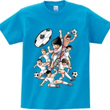 Футболка с аниме «Капитан Цубаса» Детская футболка с коротким рукавом для отдыха футболки для мальчиков и девочек От 3 до 8 лет NN