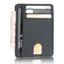 Тонкий рчид блокирующий кожаный бумажник кредитный ID держатель для карт кошелек чехол для денег для мужчин и женщин модная сумка держатель для паспорта