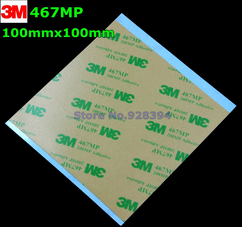 20pcs 10cmx10cmx0.05mm Clear 3M 467 467MP 200MP Double Sided Adhesive