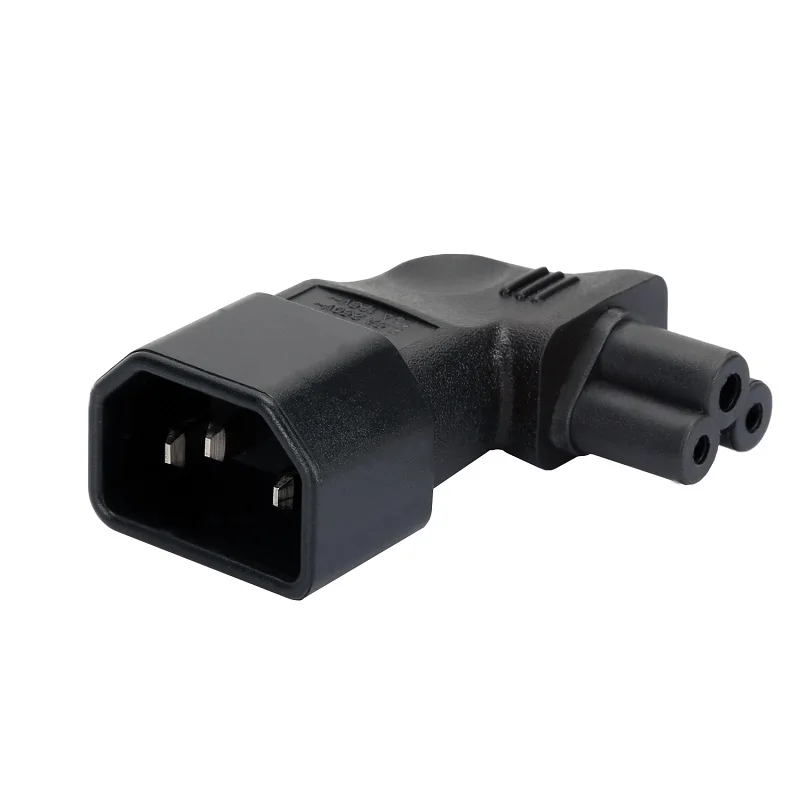 

C14-C5 Right Bend AC Power Adapter IEC320 C14 TO C5 Connector Converter Male To Female Socket Chassis Server Conversion Plug