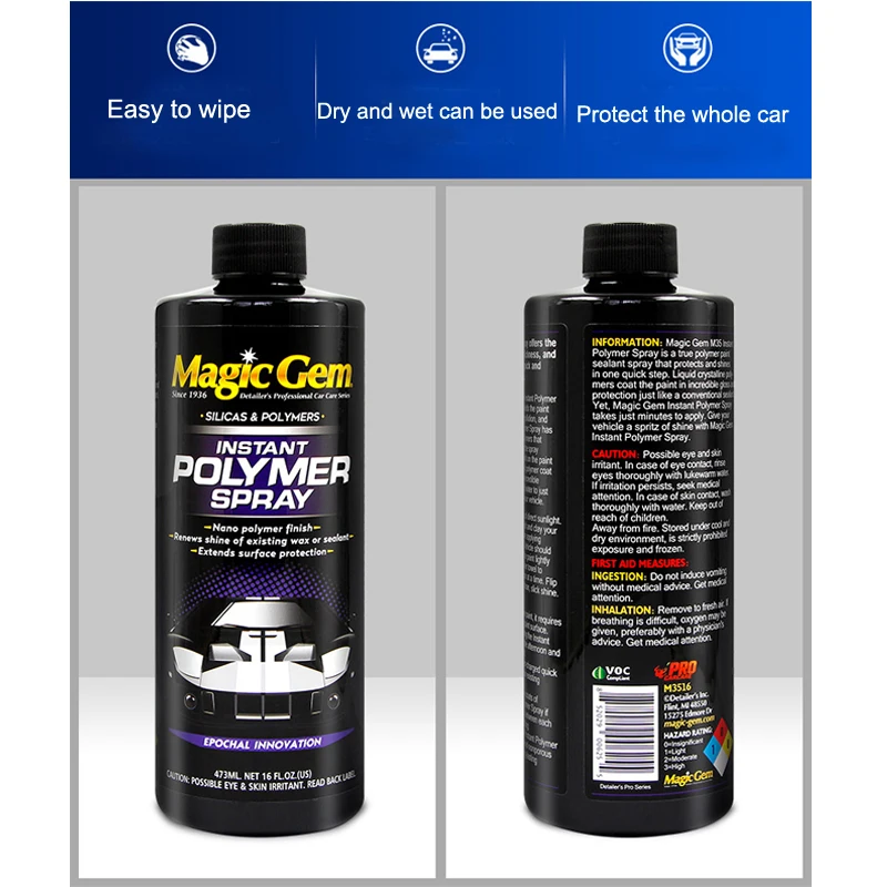 473ml Nano Ceramic Coating Liquid Glass Coating Rapid Agent Plating Super Hydrophobic Anti-Scratch Paint Care