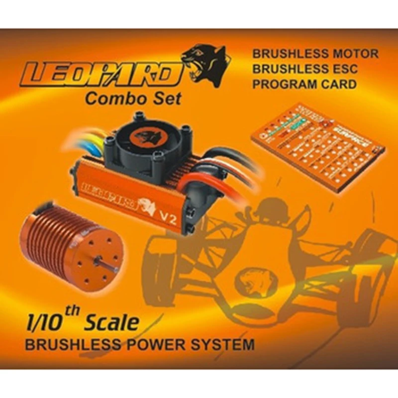 Комбинированный блок питания радиоуправляемого автомобиля LEOPARD 60A ESC + 10T 3930KV