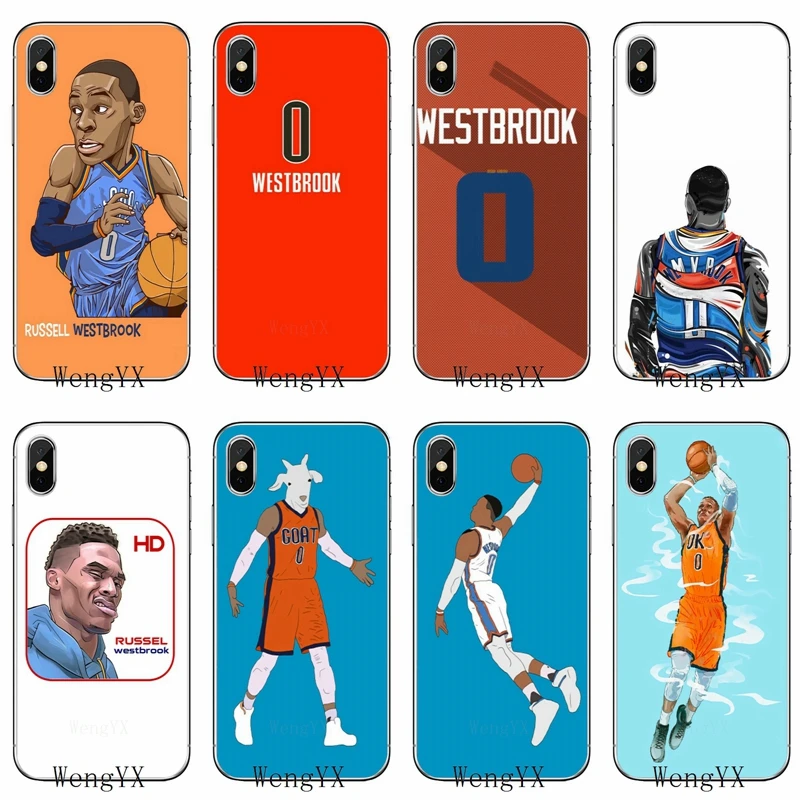 

basketball star Westbrook silicone TPU Soft phone cover case For Xiaomi Redmi 3 3s 4 4A 4x 5 plus pro Note 3 4 5 5A