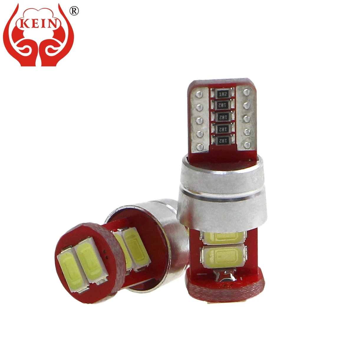 

KEIN 4PCS t10 led 194 w5w car led bulbs light168 5630 5730 6smd auto clearance side wedge license plate reading signal lamp 12V