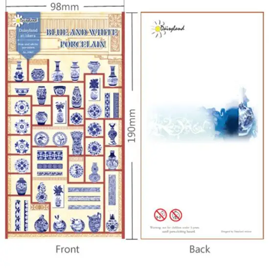 

1pcs/lot Blue and white porcelain series Paper sticker Decoration label Phone aticker DL.1087