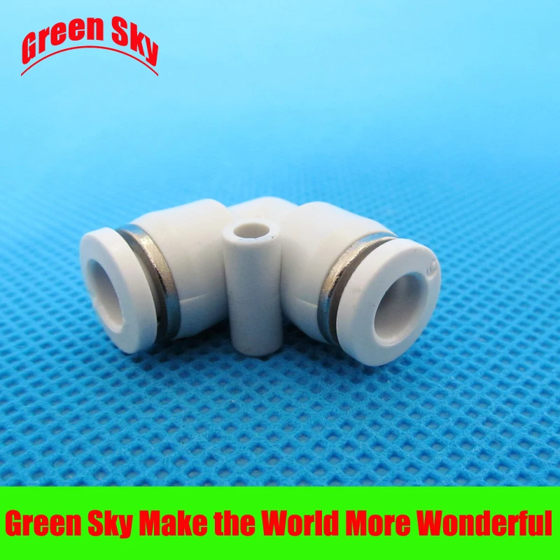 

6 pcs/lot 6mm to 6mm OD tube L shaped elbow pneumatic push in fitting