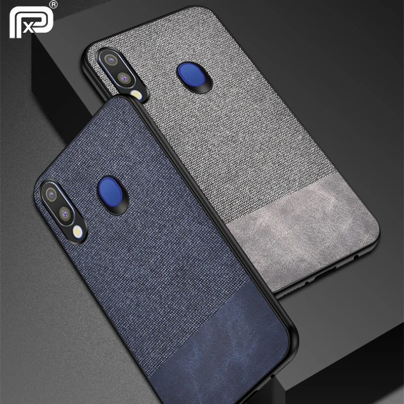 

For Samsung galaxy M30 Case Fabric Cloth Full protection Hard PC Back Cover For Samsung galaxy M30 Phone Case Shockproof Fundas