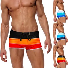 Модные мужские сексуальные градиентные плавки пляжные плавательные шорты трусы плавки Новинка#3A24