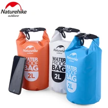 Naturehike 2L 5l Высокое качество открытый Водонепроницаемый Сумки Сверхлегкий Кемпинг Пеший Туризм сухой организаторы Дрейфующих байдарках Сумки для плавания