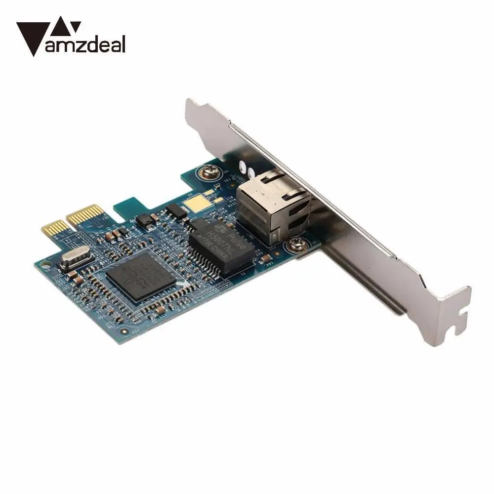 Amzdeal супер Скорость Broadcom BCM5751 Gigabit 10/100/1000 м pci-e pci express desktop Ethernet сетевой адаптер