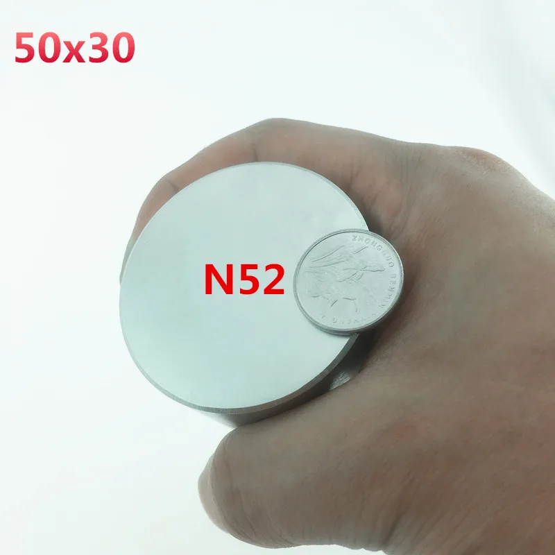 

1pcs N35 Neodymium magnet 50x30mm gallium metal super strong magnets 50*30 round Neodimio magnet Powerful permanet magnet 45x30