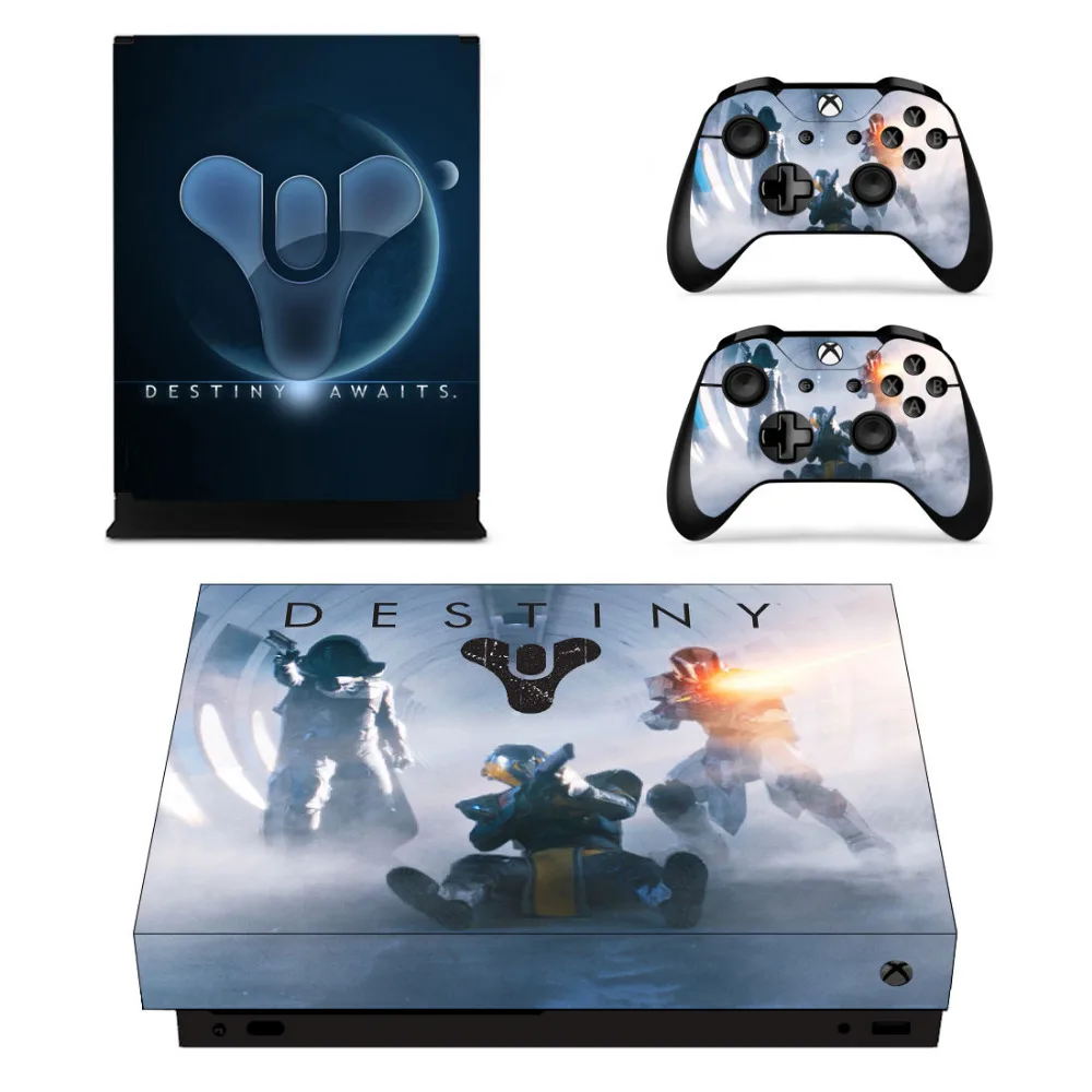 Игра Destiny 2 кожи Стикеры наклейка для microsoft Xbox One X консоли и контроллеры Скины Стикеры s для Xbox One X винил