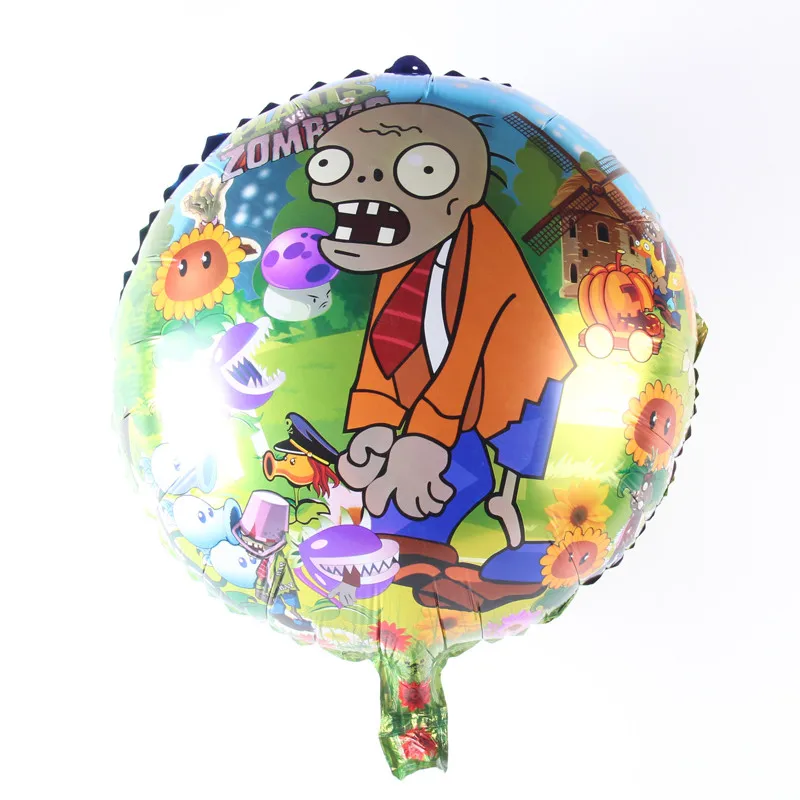 

1pcs 18inch Cartoon Plants vs. Zombies Balloons Aluminum film balloon kids Birthday Party Decoration Baby shower party supplies