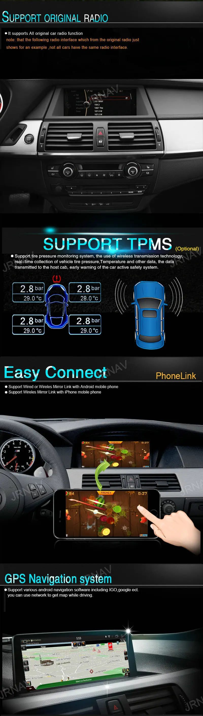 Flash Deal ID7 Android 9.0 Car DVD player FOR bmw X3 F25 FOR bmw X4 F26 car audio head device monitor stereo ips screen receiver 2