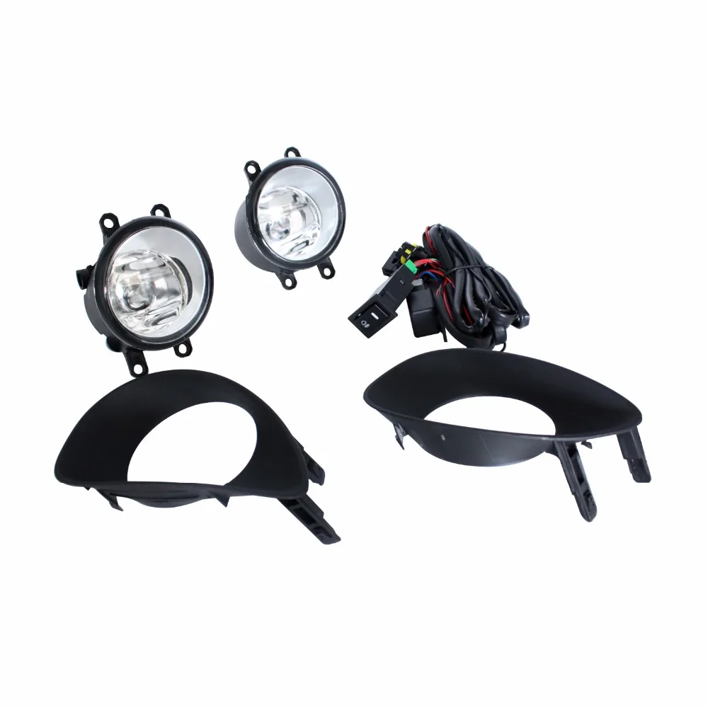 

Car DRL Lamp Front Bumper Grilles Halogen Fog Light with Switch For Toyota Yaris Sedan 4-Door 2006-2011 Car Styling