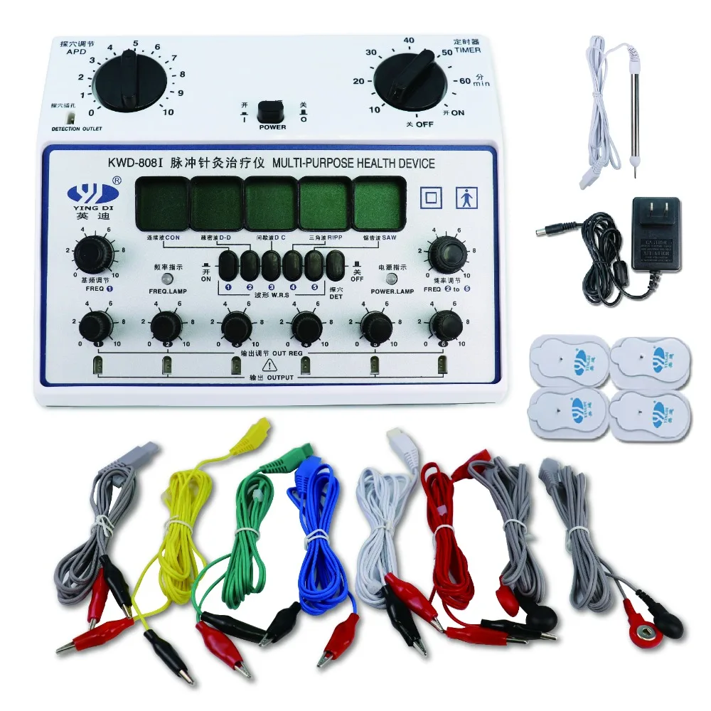 6 Channels Electroe Muscle Stimulator Pulse Tens Acupuncture Therapy