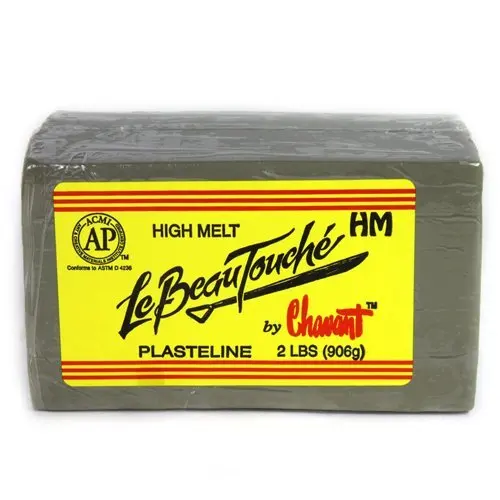 

Chavant Le Beau Touche High Melt Plasteline Sculpting and Modeling Clay Sulfur Free Tremendous Flexibility 2LBS(906g)
